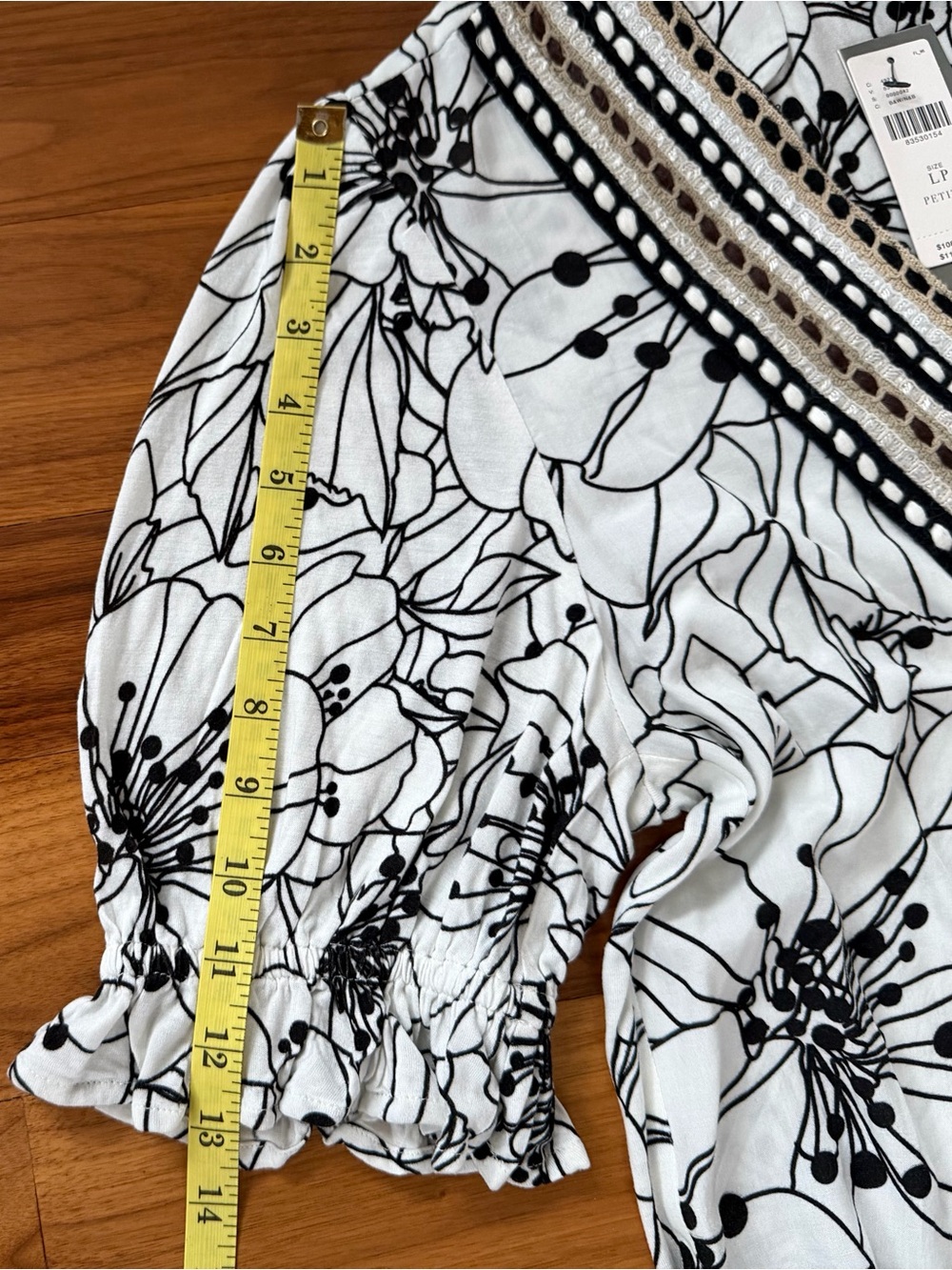 NWT Anthropologie Bl-nk London Women’s Stephanie Top Blouse Tunic Size L Petite - Picture 10 of 14
